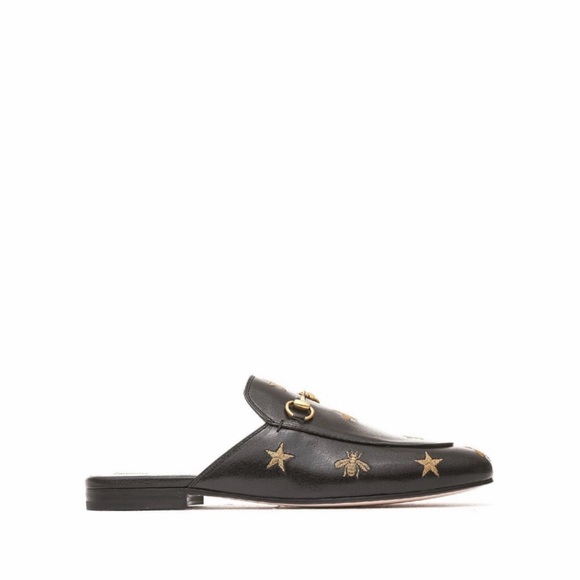 Gucci embroidered bee horsebit princetown slipper - Picture 6 of 7